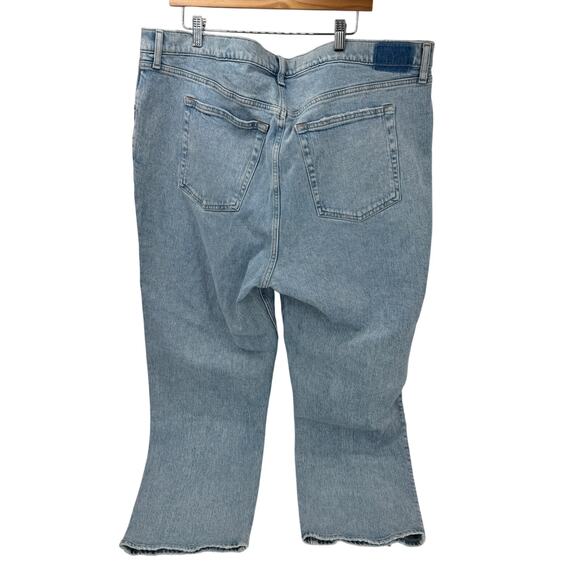 Abercrombie & Fitch Jeans Womens 22 Criss Cross 90's Straight High Rise NEW - Picture 4 of 13